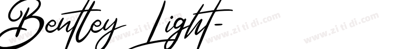 Bentley Light字体转换